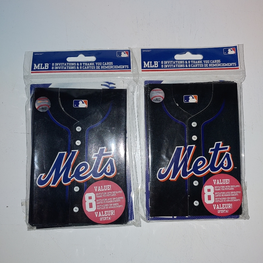 2-Pack NY Mets Party Invitations